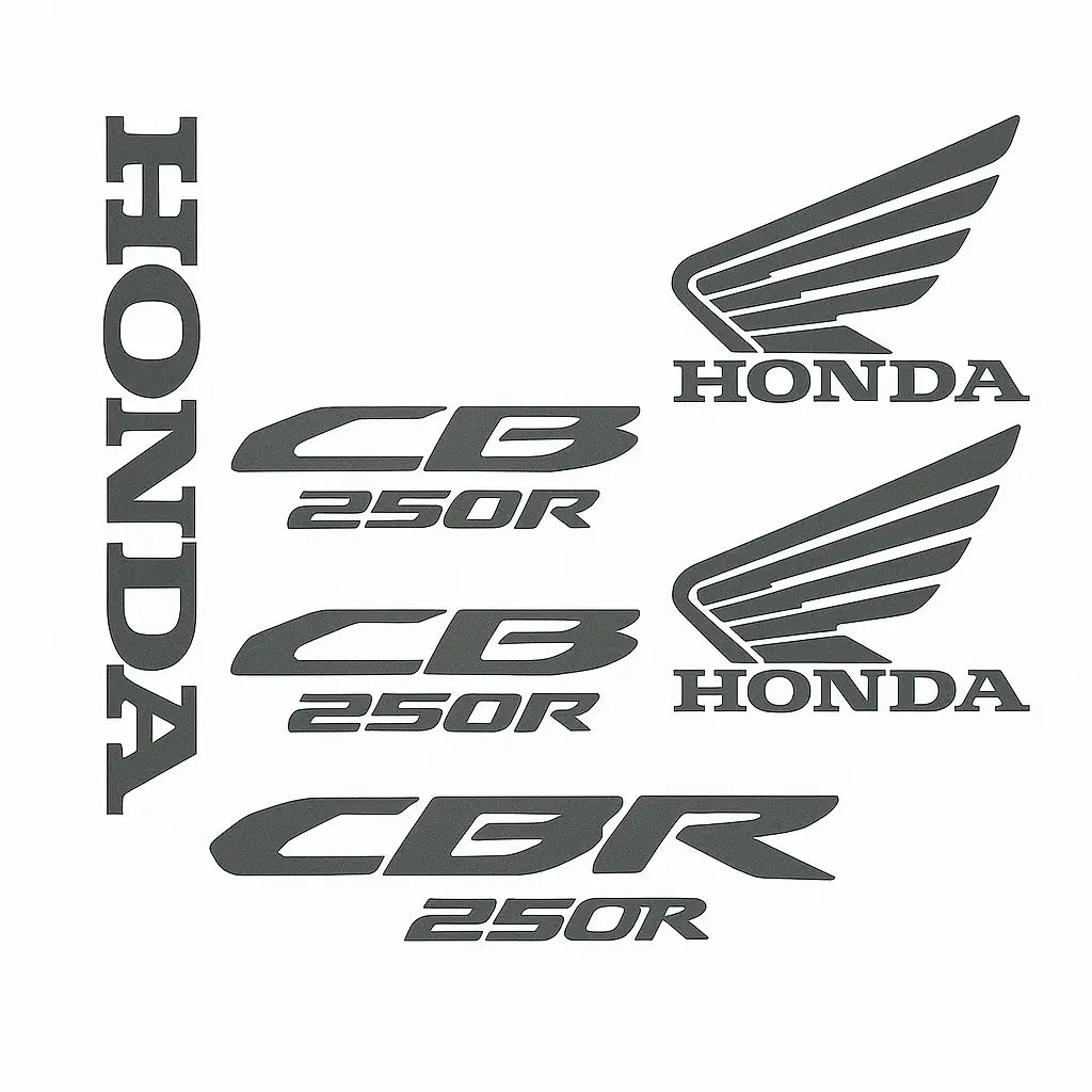 Sticker Master Honda CB250R Sticker Seti – Tank, Kask, Gövde Uyumlu Etiket Takımı - Sticker Master