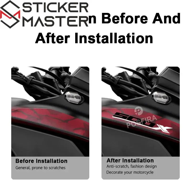 Honda CB500X Sticker Seti | 2013-2023 Macera Logosu (2 Adet) - Sticker Master