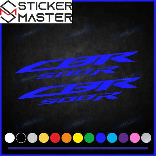 Honda CBR 500R Sticker Seti | Yan Grenaj Logosu (Her Renk) Sticker Master