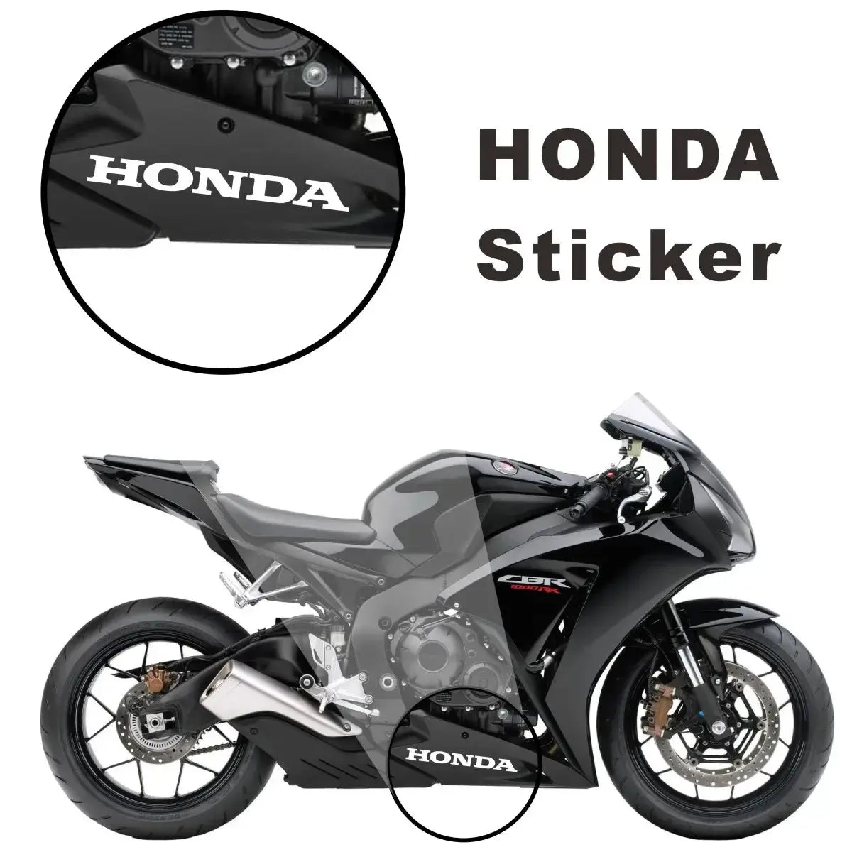 Sticker Master Honda CBR Serisi Uyumlu Yüksek Kaliteli Vinil Logo Sticker Seti - Sticker Master