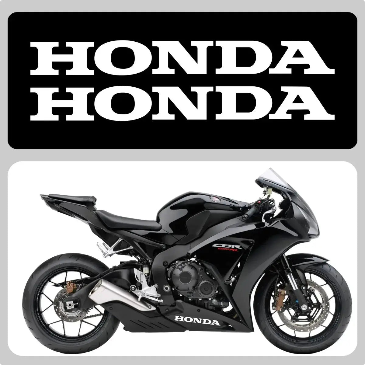 Sticker Master Honda CBR Serisi Uyumlu Yüksek Kaliteli Vinil Logo Sticker Seti - Sticker Master