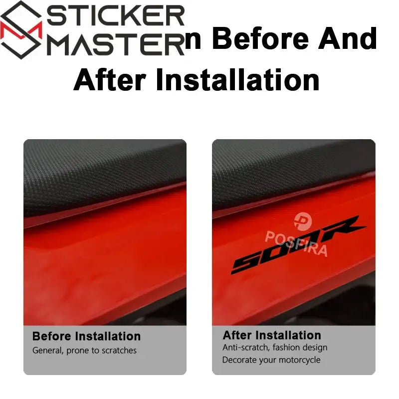 Honda CBR500R Sticker Seti | 2013-2024 Yan Grenaj Logosu (2 Adet) - Sticker Master