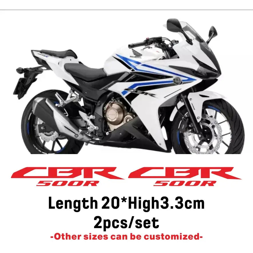 Honda CBR500R Sticker | 2 Adet Depo ve Grenaj Logosu (20cm) Sticker Master