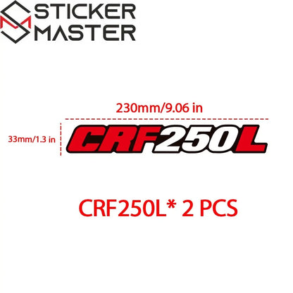 Honda CRF Sticker | Arka Maşa ve Zincir Koruma Decal Seti (23 cm) Sticker Master