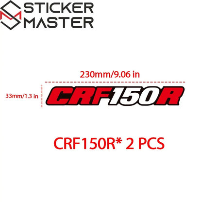 Honda CRF Sticker | Arka Maşa ve Zincir Koruma Decal Seti (23 cm) Sticker Master