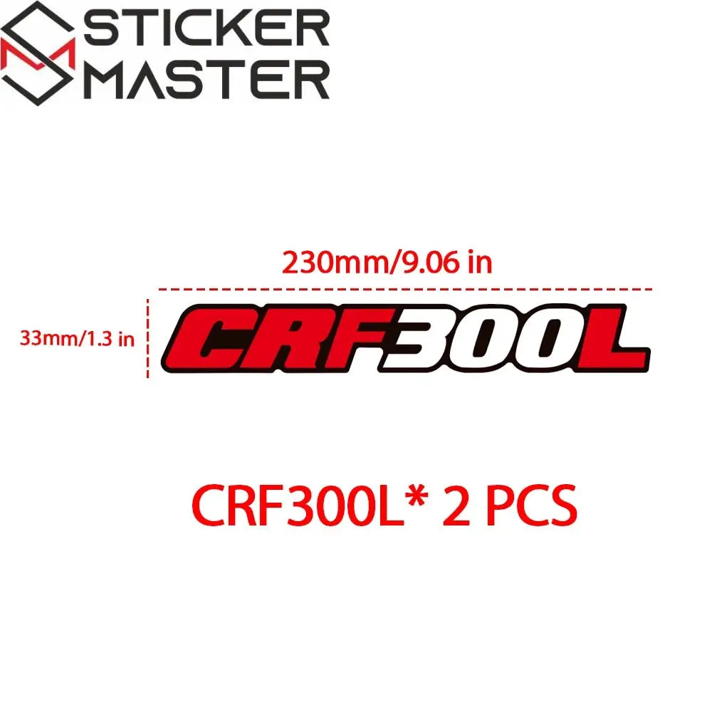 Honda CRF Sticker | Arka Maşa ve Zincir Koruma Decal Seti (23 cm) Sticker Master