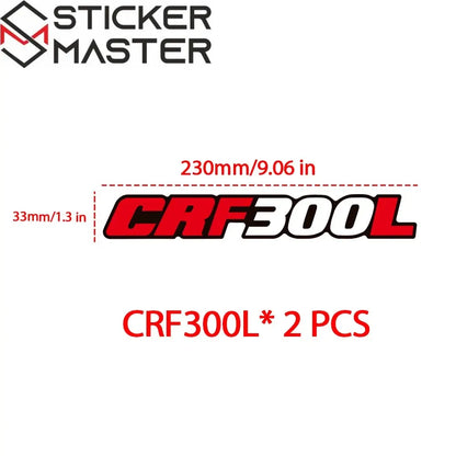 Honda CRF Sticker | Arka Maşa ve Zincir Koruma Decal Seti (23 cm) Sticker Master