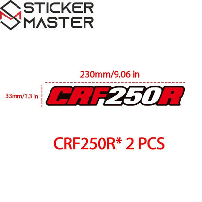 Honda CRF Sticker | Arka Maşa ve Zincir Koruma Decal Seti (23 cm) Sticker Master