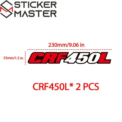 Honda CRF Sticker | Arka Maşa ve Zincir Koruma Decal Seti (23 cm) Sticker Master