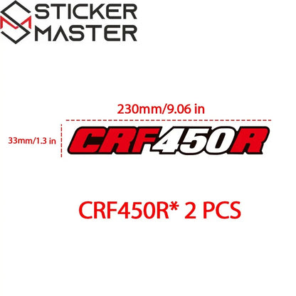 Honda CRF Sticker | Arka Maşa ve Zincir Koruma Decal Seti (23 cm) Sticker Master
