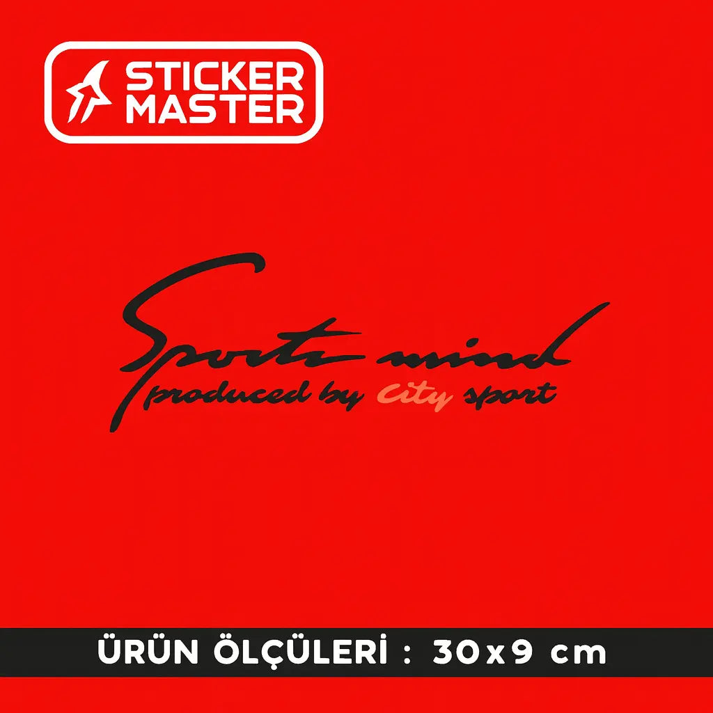 Honda City sticker,Sports Mind Oto Etiket 30 Cm-Sticker Master Sticker Master