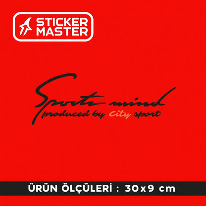 Honda City sticker,Sports Mind Oto Etiket 30 Cm-Sticker Master Sticker Master
