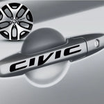 Sticker Master Honda Civic Kapı Kolu Jant Sticker Oto Araç Çıkartma Etiket 8 Adet Sticker Master