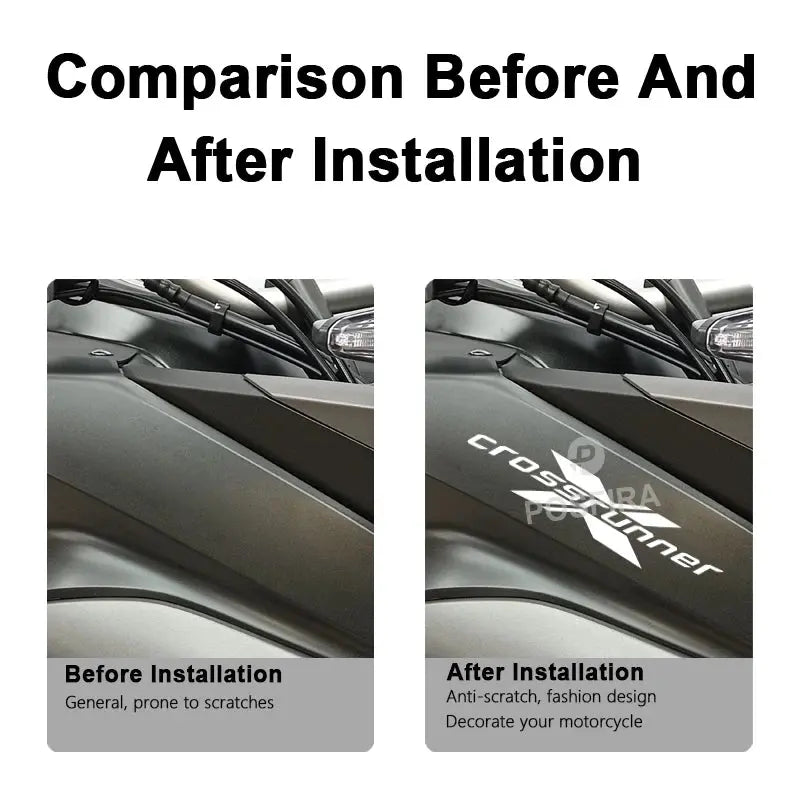 Honda Crossrunner Sticker | VFR800X Uyumlu Yan Grenaj Logosu (2011-2020) Sticker Master