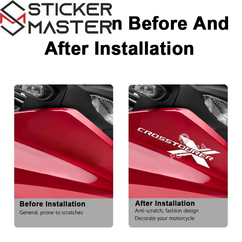 Honda Crosstourer VFR 1200X Sticker Seti | V4 Adventure Logosu - Sticker Master