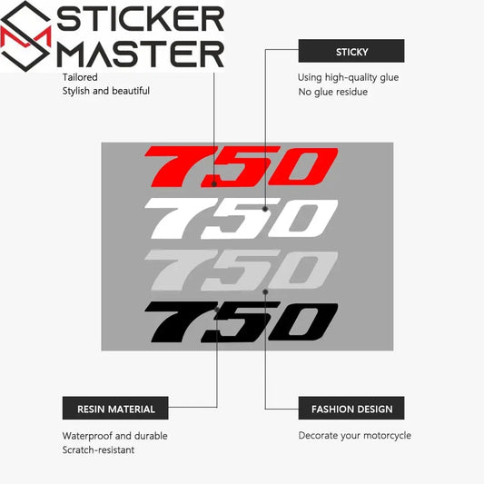 Honda Forza 750 Sticker Seti | Yan Grenaj 750 Logosu (Her Renk) Sticker Master