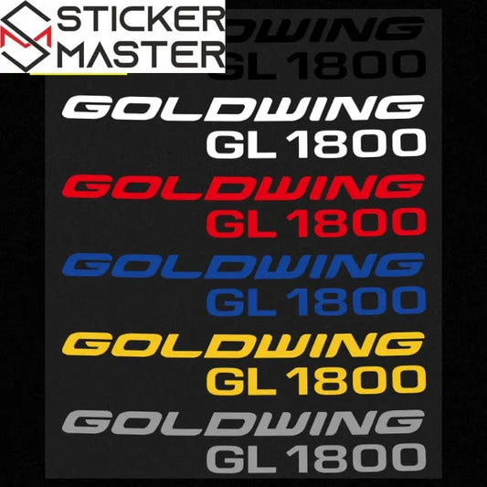 Honda Goldwing Sticker | GL 1800 Yan Grenaj ve Çanta Decal Seti (20 cm) - Sticker Master