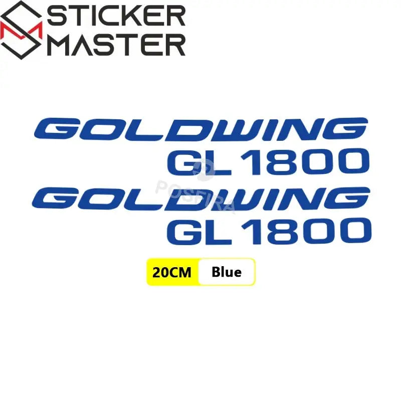 Honda Goldwing Sticker | GL 1800 Yan Grenaj ve Çanta Decal Seti (20 cm) - Sticker Master