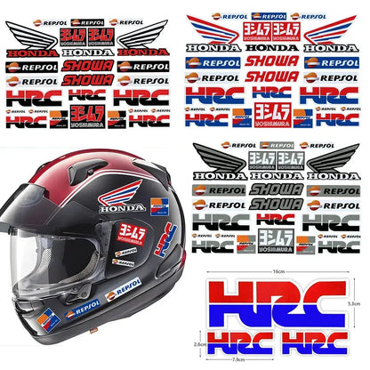Honda HRC Repsol Sticker Seti – Motosiklet Kask Gövde Etiketi | Sticker Master - Sticker Master