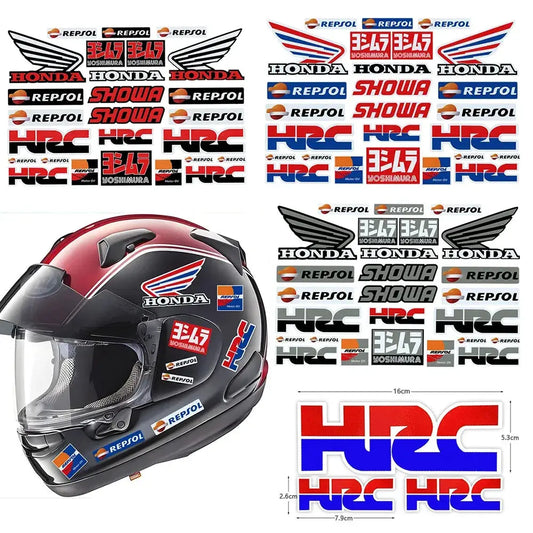 Honda HRC Repsol Sticker Seti – Motosiklet Kask Gövde Etiketi | Sticker Master - Sticker Master