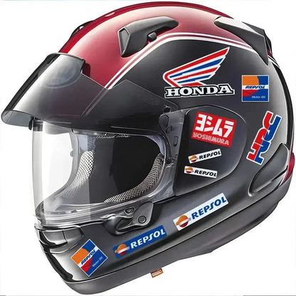Honda HRC Repsol Sticker Seti – Motosiklet Kask Gövde Etiketi | Sticker Master - Sticker Master