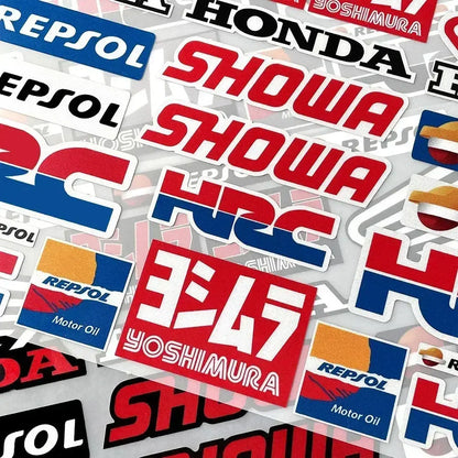 Honda HRC Repsol Sticker Seti – Motosiklet Kask Gövde Etiketi | Sticker Master - Sticker Master