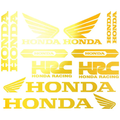 Sticker Master Honda CBR HRC Logo Sticker Seti – Kask, Tank, Motor İçin Vinil Etiket Takımı - Sticker Master