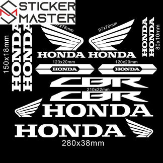 Sticker Master Honda CBR HRC Logo Sticker Seti – Kask, Tank, Motor İçin Vinil Etiket Takımı - Sticker Master