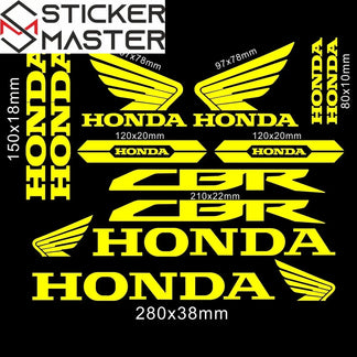 Sticker Master Honda CBR HRC Logo Sticker Seti – Kask, Tank, Motor İçin Vinil Etiket Takımı - Sticker Master