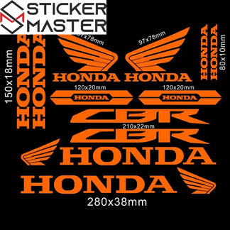 Sticker Master Honda CBR HRC Logo Sticker Seti – Kask, Tank, Motor İçin Vinil Etiket Takımı - Sticker Master