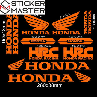 Sticker Master Honda CBR HRC Logo Sticker Seti – Kask, Tank, Motor İçin Vinil Etiket Takımı - Sticker Master