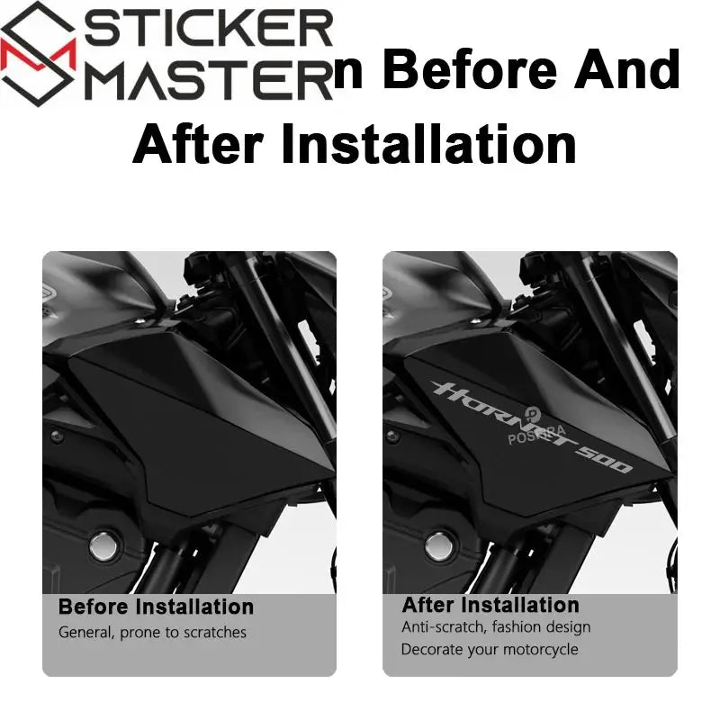 Honda Hornet CB500 Sticker Seti | 2024-2025 Yeni Kasa Logosu (2 Adet) - Sticker Master
