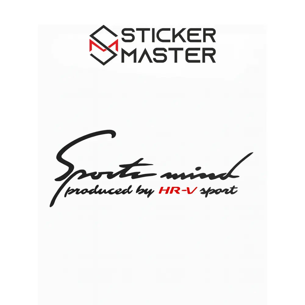 Sticker Master Honda Hrv Sports Mind Sticker Oto Araç Çıkartma Etiket 30 Cm Sticker Master