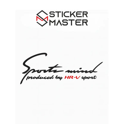 Sticker Master Honda Hrv Sports Mind Sticker Oto Araç Çıkartma Etiket 30 Cm Sticker Master
