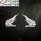 Honda Kuru Kafa Sticker | Skull Wing Tasarımlı Kanat Depo ve Grenaj Decal (2 Adet)