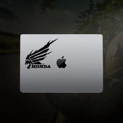 Honda Kuru Kafa Sticker | Skull Wing Tasarımlı Kanat Depo ve Grenaj Decal (2 Adet) Sticker Master