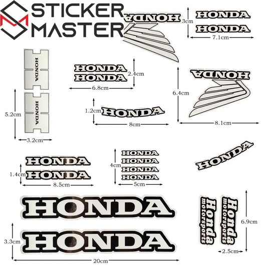 Honda Logo Motosiklet Sticker Seti | Sticker Master - Sticker Master