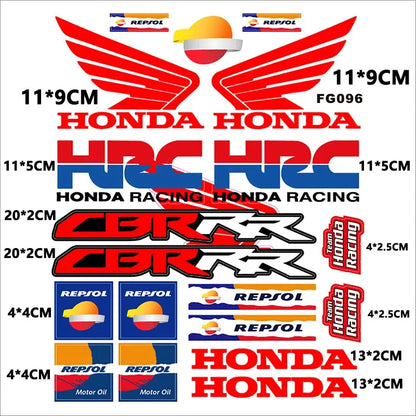 Honda Logo Motosiklet Sticker Seti | Sticker Master - Sticker Master