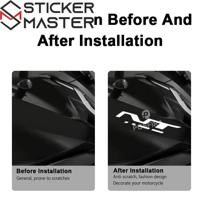 Honda NT 1100 Sticker Seti | DCT Uyumlu Yan Grenaj Logosu (2022-2025) - Sticker Master
