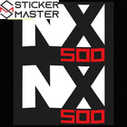 Honda NX 500 Sticker Seti | 2024-2025 Crossover Logosu (2 Adet)