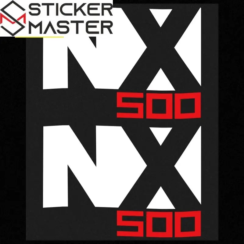 Honda NX 500 Sticker Seti | 2024-2025 Crossover Logosu (2 Adet) - Sticker Master