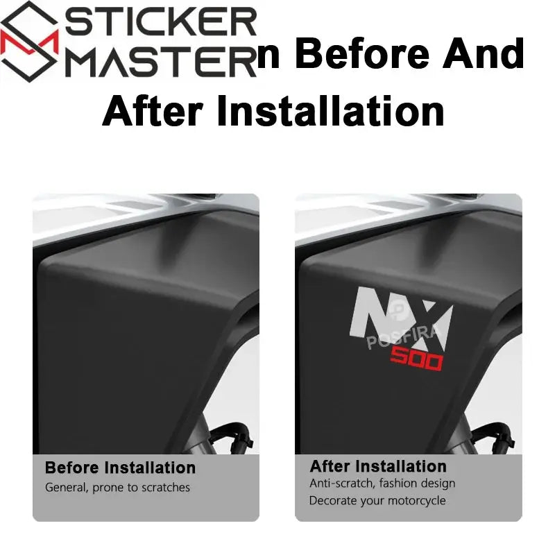 Honda NX 500 Sticker Seti | 2024-2025 Crossover Logosu (2 Adet) - Sticker Master