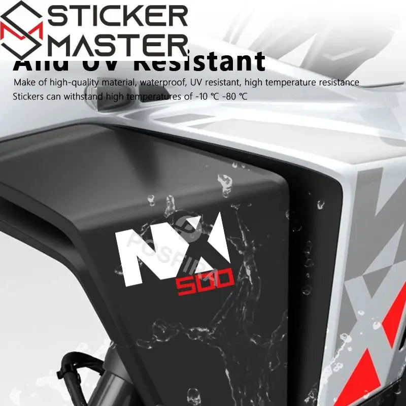 Honda NX 500 Sticker Seti | 2024-2025 Crossover Logosu (2 Adet) - Sticker Master