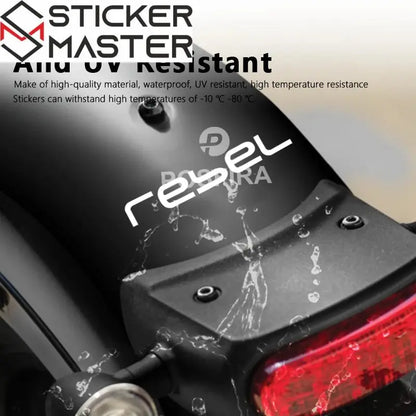 Honda Rebel Sticker Seti | CMX 250 500 1100 Yan Kapak ve Çamurluk Logosu (2017-2024) - Sticker Master