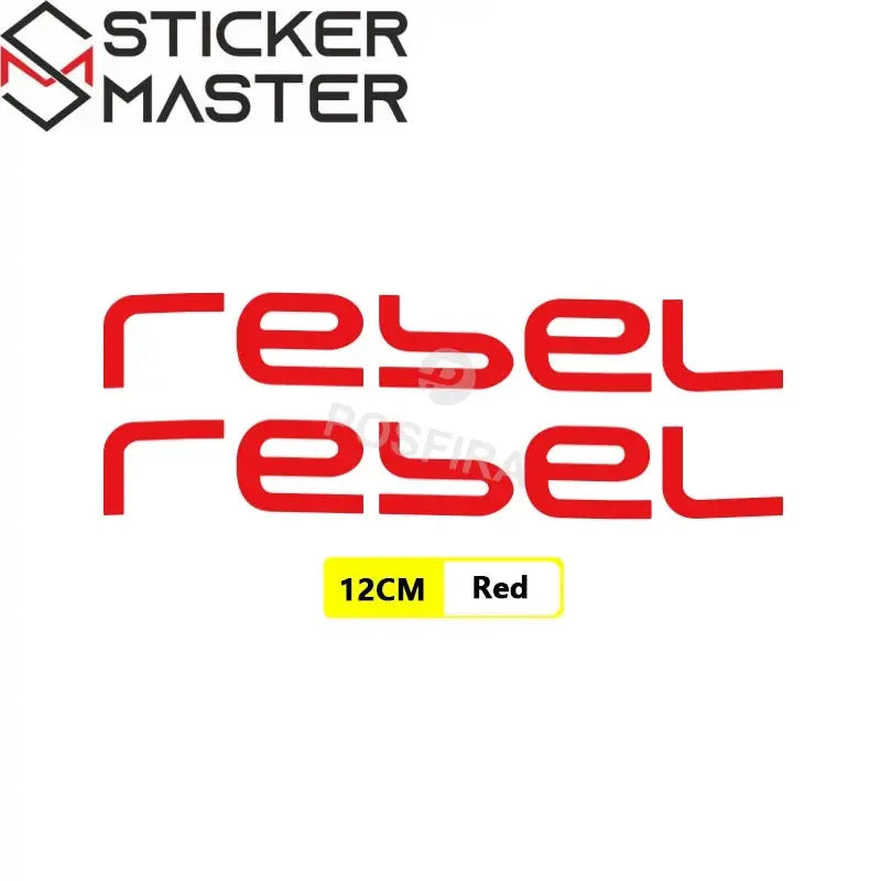 Honda Rebel Sticker Seti | CMX 250 500 1100 Yan Kapak ve Çamurluk Logosu (2017-2024) - Sticker Master