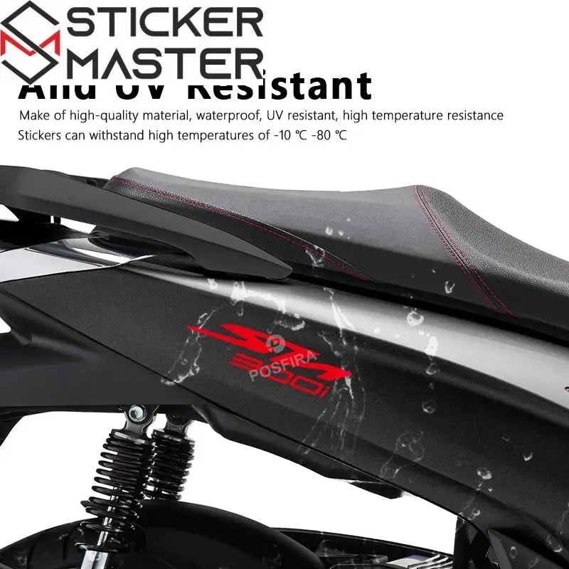 Honda SH 300i Sticker Seti | 2007-2021 Yan Grenaj Logosu 2 Adet - Sticker Master