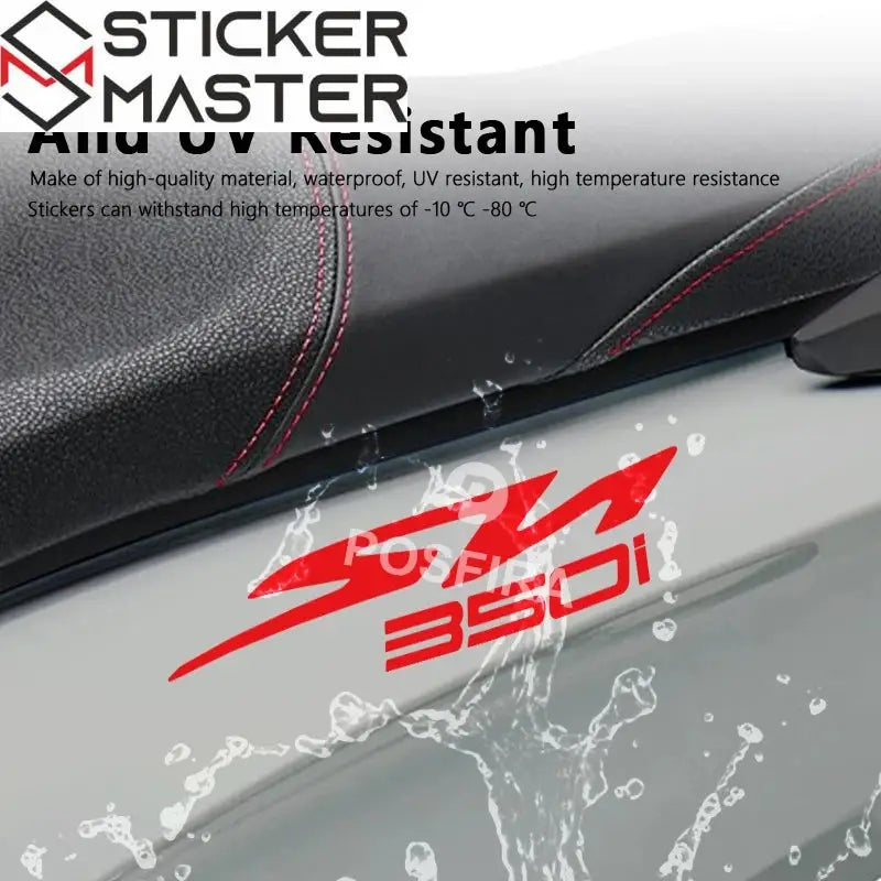 Honda SH 350i Sticker Seti | 2021-2025 Yan Grenaj Logosu (2 Adet) - Sticker Master