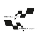 Honda Sport Sticker Damalı Bayrak Tasarım | Sticker Master