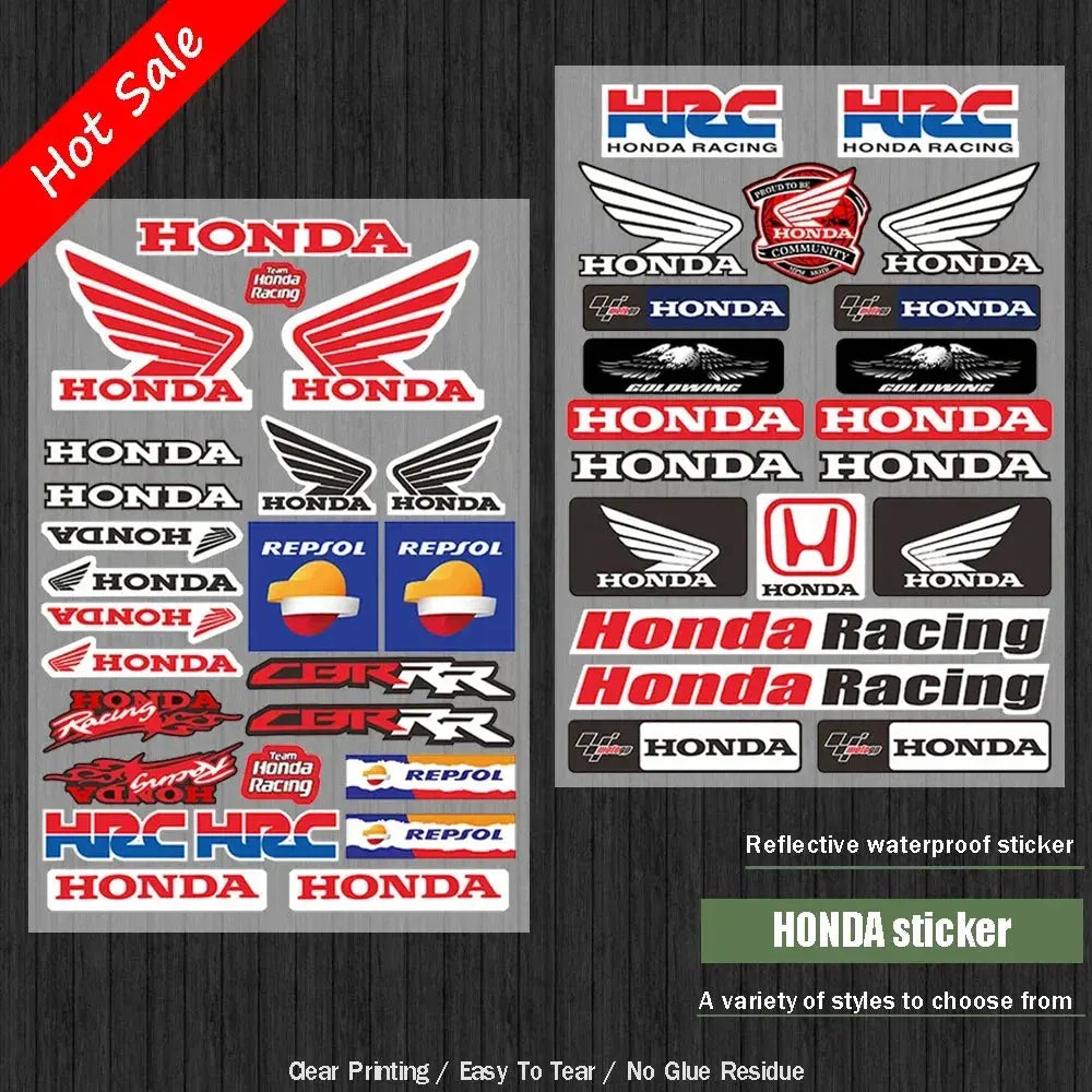 Sticker Master Honda CBR Motosiklet Gövde ve Kask Sticker Seti