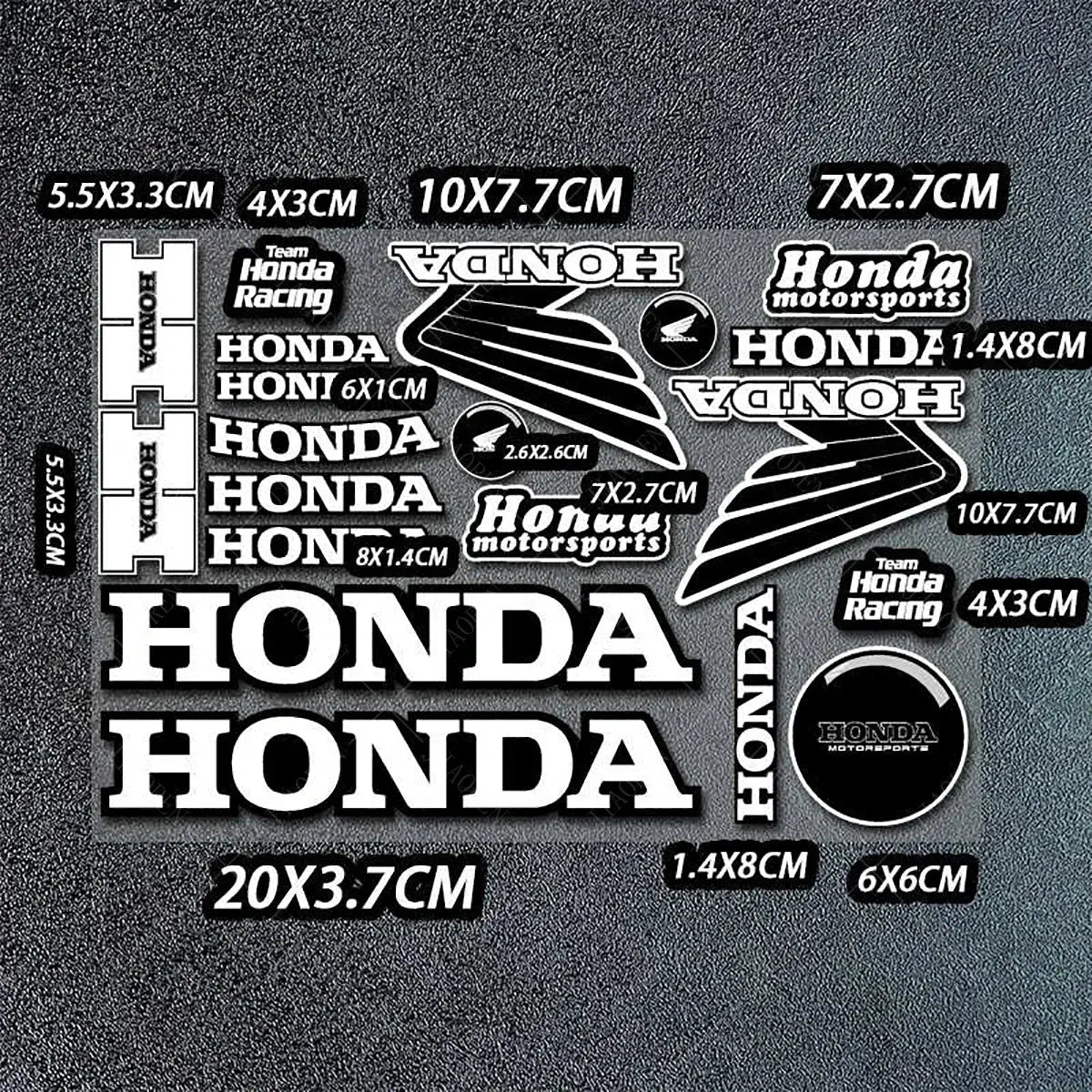 Honda Sticker Seti | HRC & Kanat Logo Paketi | Sticker Master - Sticker Master
